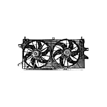 Radiator Fan 6 Cyl 3.8L, Radiator and Condenser Complete Assembly, Dual fan, GPD OE Replacement - 