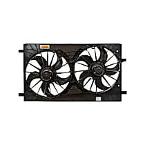 Radiator Fan 4 Cyl 2.4L, Radiator and Condenser Complete Assembly, Dual fan, GPD OE Replacement