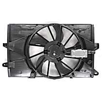 Radiator Fan 6 Cyl 3.5L, Single Fan Assembly; Radiator and Condenser Complete Assembly, Dual fan, GPD OE Replacement