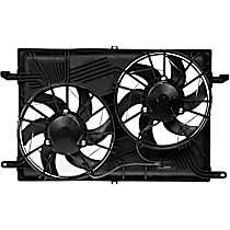 Radiator Fan 6 Cyl 3.6L, Radiator and Condenser Complete Assembly, Dual fan, GPD OE Replacement - 