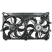 Radiator Fan 8 Cyl 6.2L, Radiator and Condenser Complete Assembly, Dual fan, GPD OE Replacement - 