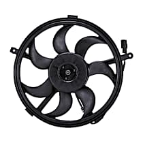 Radiator Fan 4 Cyl 1.6L, Naturally Aspirated, GAS, Radiator and Condenser Complete Assembly, Dual fan, GPD OE Replacement
