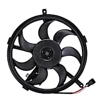 Radiator Fan 4 Cyl 1.6L, Turbocharged, GAS, Radiator And Condenser Complete Assembly, Dual fan, GPD OE Replacement