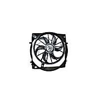 Radiator Fan 6 Cyl 3.7L, With 2 Pin Connector; With Air Conditioning Or Heavy Duty Cooling; Radiator And Condenser Complete Assembly, Dual fan, GPD OE Replacement