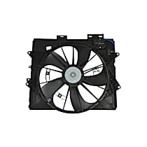 Radiator Fan 6 Cyl 3.6L, Radiator and Condenser Complete Assembly, Dual fan - 