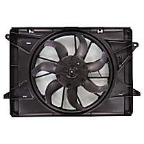 Radiator Fan 6 Cyl 3.6L, FLEX, Without Towing Package; Radiator And Condenser Complete Assembly, Single fan - 