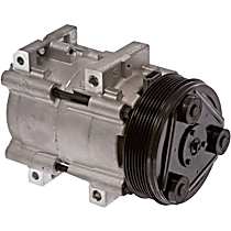 A/C Compressor, 6 Groove; Fs10, With Clutch, 6-Groove Pulley, 4 Cyl 2.0L, 65 Series - 