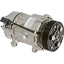 A/C Compressor, 7 Groove; Sanden; Sd7V16, With Clutch, 7-Groove Pulley, 4 Cyl 1.8L, 65 Series - 