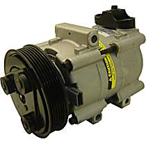 A/C Compressor, 6 Groove; Fs10, With Clutch, 6-Groove Pulley, 4 Cyl 2.3L, 65 Series - 