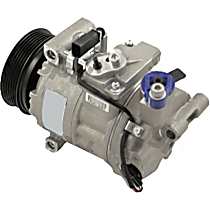 A/C Compressor, GAS, 6 Groove; Direct Drive Compressor; 6Seu14C; 4In Diameter Clutch, With Clutch, 6-Groove Pulley, 3.0L, 65 Series - 