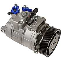 A/C Compressor, Direct Drive Compressor; 7 Groove; 7Seu17C, With Clutch, 7-Groove Pulley, 8 Cyl 4.8L, 65 Series - 