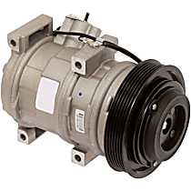 A/C Compressor, 6 Groove; Nipp; 10Sr17C, With Clutch, 6-Groove Pulley, 3.7L, 65 Series - 