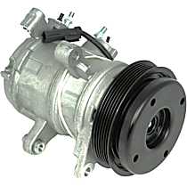 A/C Compressor, With Rear Air Conditioning, With Clutch, 6-Groove Pulley, 6 Cyl 3.7L, 65 Series - 