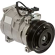 A/C Compressor, 6 Groove; Denso, With Clutch, 6-Groove Pulley, 4 Cyl 2.8L, 65 Series - 