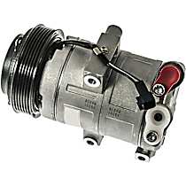 A/C Compressor, GAS, Dks17Ds, With Clutch, 6-Groove Pulley, 4 Cyl 2.3L, 65 Series - 
