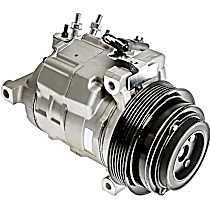 A/C Compressor, With Rear A.C., With Clutch, 6-Groove Pulley, 8 Cyl 5.7L, 65 Series - 