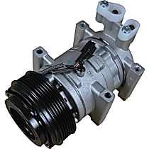 A/C Compressor, GAS, 6 Groove; Dkv-10R, With Clutch, 6-Groove Pulley, 4 Cyl 2.5L, 65 Series - 