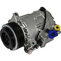 A/C Compressor, 6 Groove; Cse717; Without Adaptive Drive, With Clutch, 6-Groove Pulley, 3.0L, 65 Series - 