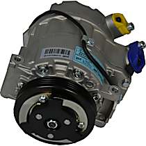 A/C Compressor, GAS, 4 Groove; Cse717C, With Clutch, 4-Groove Pulley, 8 Cyl 4.8L, 65 Series - 
