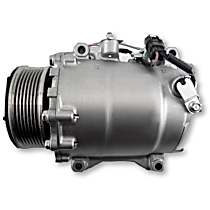A/C Compressor, 7 Groove; Trse09, With Clutch, 7-Groove Pulley, 4 Cyl 2.4L, 65 Series - 