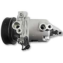 A/C Compressor, 6 Groove; Cr08, With Clutch, 6-Groove Pulley, 4 Cyl 1.8L, 65 Series - 