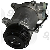 6513318 A/C Compressor Sold individually With Clutch, 6-Groove Pulley