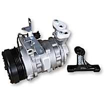 A/C Compressor, GAS, 4 Groove; Piston Replacement For 6512647 Dkv-10R, With Clutch, 4-Groove Pulley, 2.5L, 65 Series