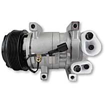 A/C Compressor, GAS, 6 Groove; Dkv-10R; Piston Replacement For 7512978, With Clutch, 6-Groove Pulley, 4 Cyl 2.5L, 65 Series - 