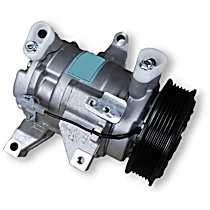 A/C Compressor, 6 Groove; Piston Replacement For 7512979 Dkv10Z, With Clutch, 6-Groove Pulley, 4 Cyl 2.0L, 65 Series - 
