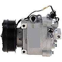 A/C Compressor, Turbocharged, GAS, 6 Groove; Qs90, With Clutch, 6-Groove Pulley, 4 Cyl 2.0L, 65 Series - 