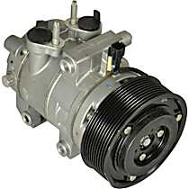 A/C Compressor, 10 Groove; Dks17Ds, With Clutch, 10-Groove Pulley, 8 Cyl 5.4L - 