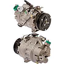 A/C Compressor, DIESEL, With Clutch, 4-Groove Pulley, 6 Cyl 3.0L - 