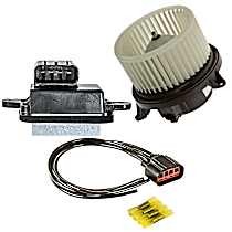 3-Piece Kit Blower Motor, Resistor Pigtail 1712341; Resistor 1712237; 2311665 - Front