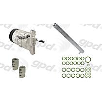 4-Piece Kit A/C Compressor, With Clutch, 6-Groove Pulley, 3.6L, includes (1) A/C Compressor and (1) A/C Service Kit (A/C Expansion Valve, A/C Receiver Drier, and A/C O-Ring and Gasket Seal Kit) - 