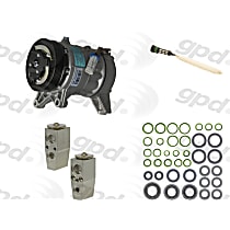 A/C Compressor Kit, Includes (1) A/C Compressor, (1) A/C Accumulator, (1) A/C Orifice Tube, (1) A/C O-Ring and Gasket Seal Kit - 