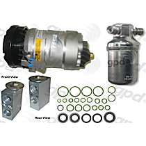 4-Piece Kit A/C Compressor, With Clutch, 6-Groove Pulley, 3.4/5.7L, includes (1) A/C Compressor and (1) A/C Service Kit (A/C Accumulator, A/C Expansion Valve, and A/C O-Ring and Gasket Seal Kit) - 
