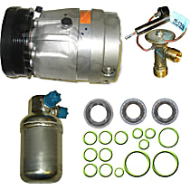 A/C Compressor Kit, Includes (1) A/C Compressor, (1) A/C Accumulator, (1) A/C Expansion Valve, (1) A/C O-Ring and Gasket Seal Kit - 