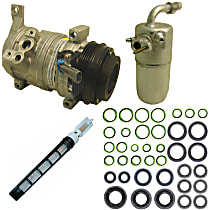 A/C Compressor Kit, Includes (1) A/C Compressor, (1) A/C Accumulator, (1) A/C Orifice Tube, (1) A/C O-Ring and Gasket Seal Kit - 