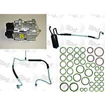 4-Piece Kit A/C Compressor, With Clutch, 6-Groove Pulley, 3.0L, includes (1) A/C Compressor and (1) A/C Service Kit (A/C Accumulator, A/C Discharge and Liquid Line, and A/C O-Ring and Gasket Seal Kit) - 