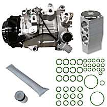 9645056 A/C Compressor, With Clutch, 7-Groove Pulley