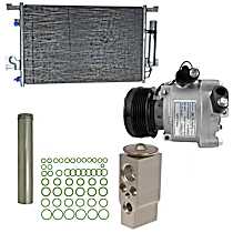 A/C Compressor, With Clutch, 6-Groove Pulley