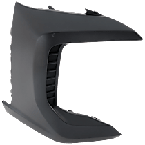 Front, Passenger Side Bumper End, Textured Plastic CAPA Certified