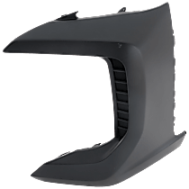 Front, Driver Side Bumper End, Textured Plastic CAPA Certified