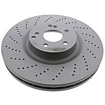 Genuine Mercedes Benz Brake Disc (Vented and Cross Drilled) (360 X 36 mm) - Replaces OE Number 000-421-20-12 07