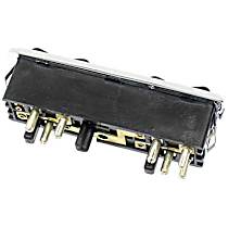 Genuine Mercedes Benz Window Switch (Double) without Safety Button (Chrome Bezel) - Replaces OE Number 001-821-50-51