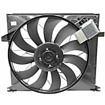 Genuine Mercedes Benz Auxiliary Fan Assembly (Includes Shroud) Between Radiator and Engine - Replaces OE Number 163-500-03-93