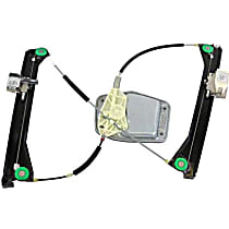 1Q0-837-461 G Front, Driver Side Power Window Regulator, Without Motor