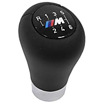 Genuine BMW Shift Knob Leather with "M" 6-Speed Emblem (Heavy, Push on Type) - Replaces OE Number 25-11-7-896-886