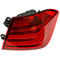 63-21-7-313-040 Passenger Side, Outer Halogen Tail Light, Without bulb(s), OE Replacement, Genuine BMW