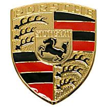 Genuine Porsche Hood Emblem (Hood Handle Crest) - Replaces OE Number 644-559-210-02